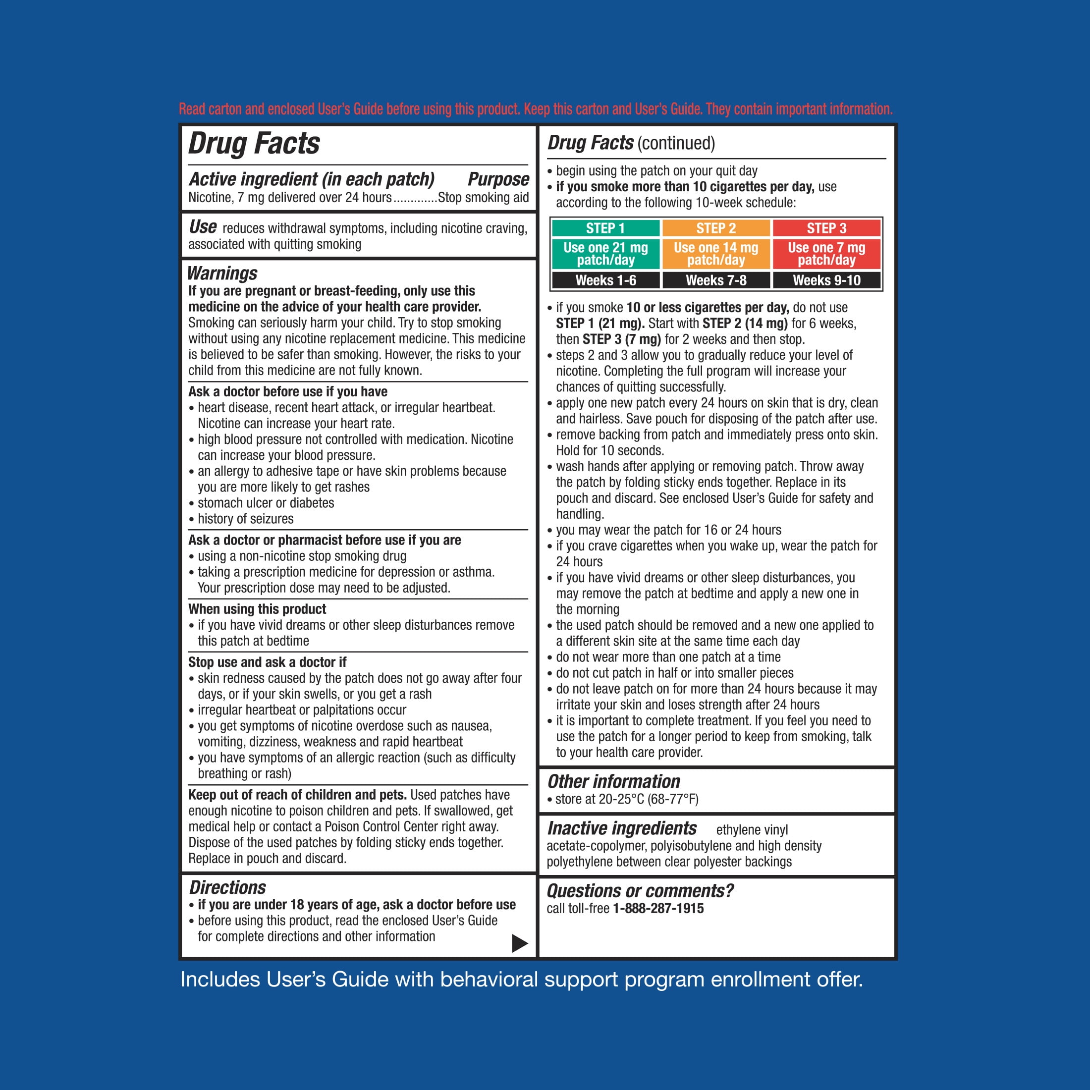 Equate Nicotine Patch Step 3, 7 mg, 14 Count