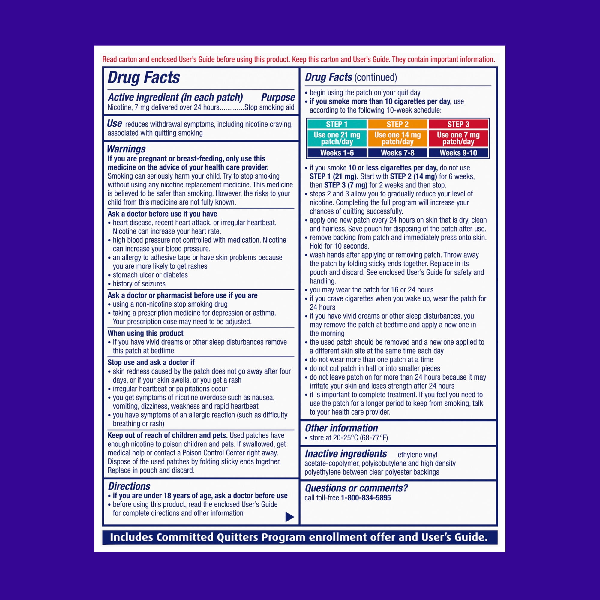 NicoDerm CQ Step 3 Clear Nicotine Patch - 14 Count