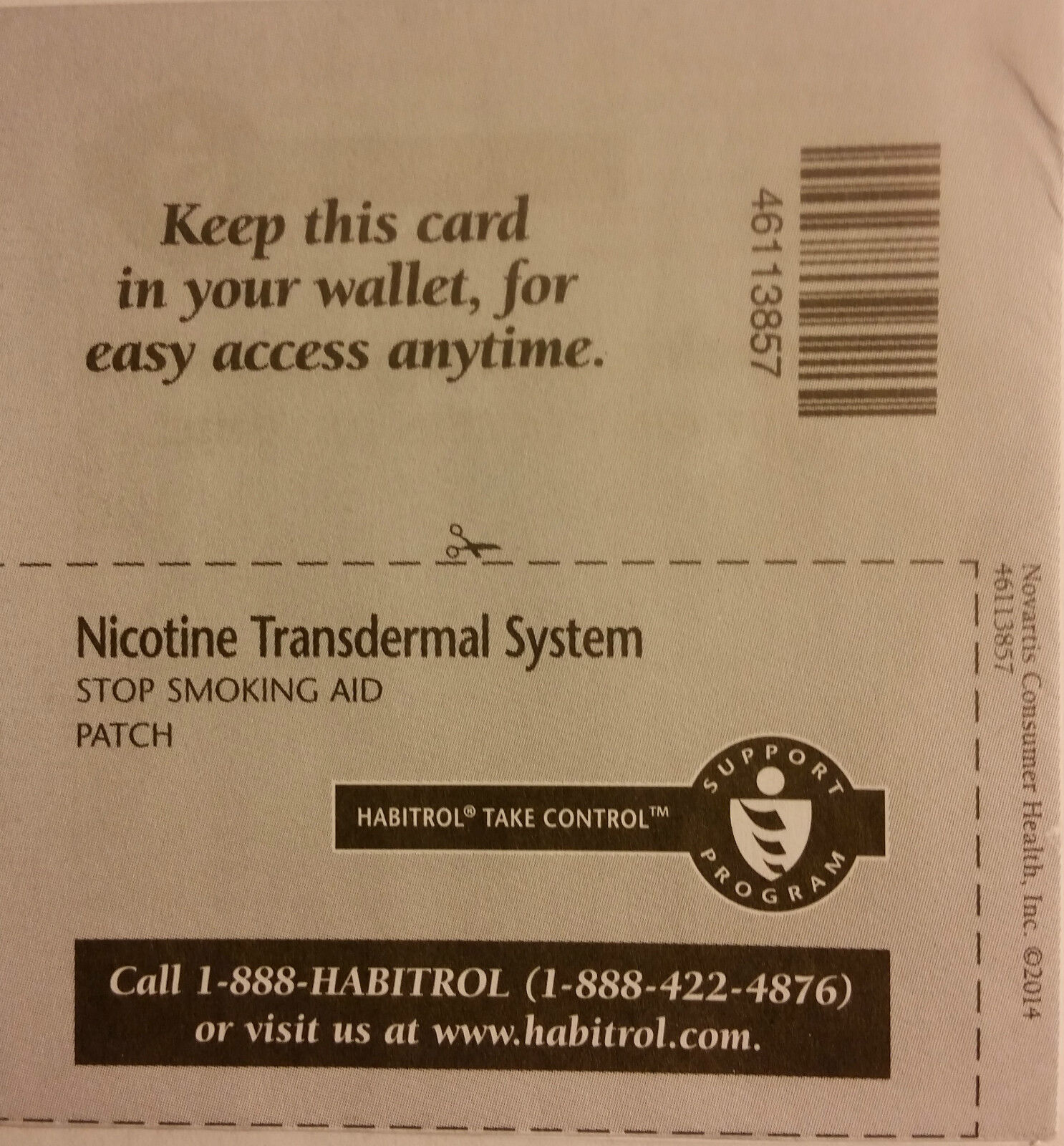 Habitrol 14mg Nicotine Patch Step 2, 14 Patches