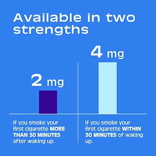 Nicorette Nicotine Gum, 4 mg White Ice Mint