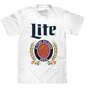 Miller Lite Vintage White T-Shirt - Large