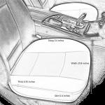 EDEALYN Luxury PU Leather Car Seat Cushion