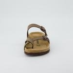 CUSHIONAIRE Luna Slide Sandals for Women, Brown