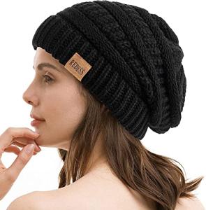 Women's Oversized Chunky Knit Beanie Hat