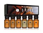 P&J Spice Luxury Fragrance Oil Set, 6 Bottles