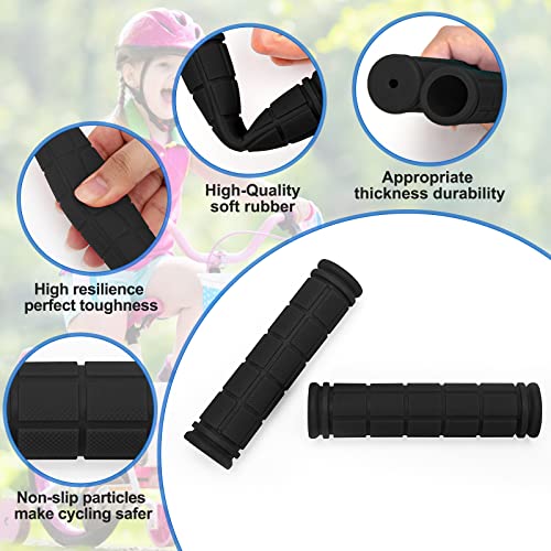 Coolrunner Bike Handlebar Grips, Bicycle Grips for Kids Girls Boys, Non-Slip Rubber Mushroom Grips for Scooter Cruiser Seadoo Tricycle Wheel Chair Mountain Road Urban Foldable Bike MTB BMX
