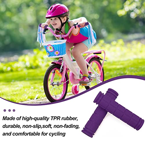 Coolrunner Bike Handlebar Grips, Bicycle Grips for Kids Girls Boys, Non-Slip Rubber Mushroom Grips for Scooter Cruiser Seadoo Tricycle Wheel Chair Mountain Road Urban Foldable Bike MTB BMX