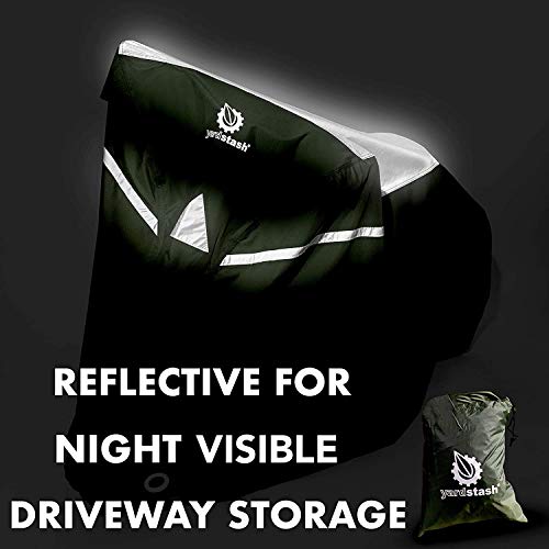 YardStash Waterproof Bike Cover Outdoor Bicycle Cover for Waterproof Bike Storage Cover Mountain Bike Electric Bike Cover Tricycles Mini Bike Dirt Bike Cover Multiple Bikes Waterproof Scooter Storage