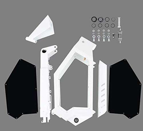 E Bike Frame Bicycle Frame Steel for Stealth Bomber Electric Bike -2016 New! (White)