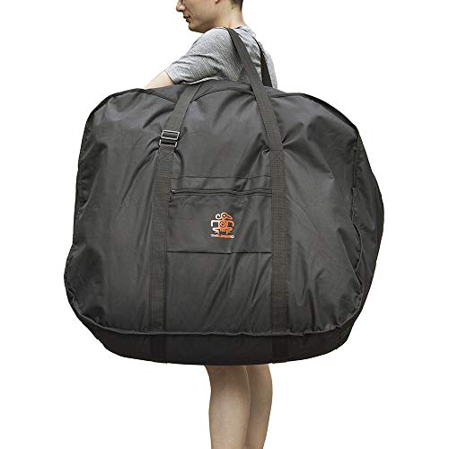 THRLEGBIRD Folding Bicycle Bag, Row Bag, Fits 14 to 20 Inches, Comes with a Dedicated Case for Cars, Airplanes, Air Transportation, Convenient, Durable, Large Storage Bag, Black