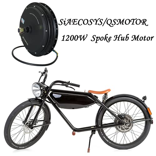 QSMOTOR E-Bicycle Spoke Hub Motor Rated Power 1000W Peak Power 2000w 205 35H V1 135mm Dropout Brushelss dc hub Motor