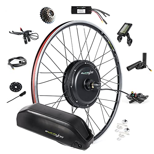 EBIKELING Waterproof Ebike Conversion Kit with Battery Direct Drive Front or Rear Wheel Electric Bike Conversion Kit Ebike Battery & Charger Included 1500W 1200W Electric Bike for Adults