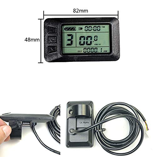 1000W 48V Electric Bicycle Conversion Kit Front Wheel Hub Motor 27.5 inch(650B) Geared hub Motor LCD7 Display with USB