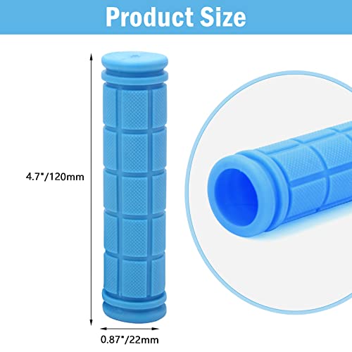 Coolrunner Bicycle Handle Bar Mushroom Grips BMX for Boys and Girls Bikes (Blue)