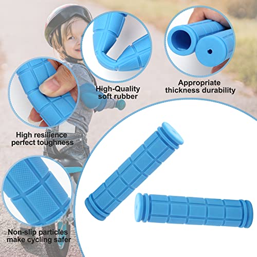 Coolrunner Bicycle Handle Bar Mushroom Grips BMX for Boys and Girls Bikes (Blue)