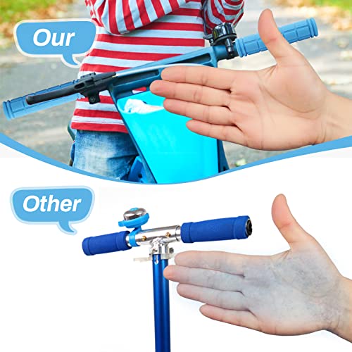 Coolrunner Bicycle Handle Bar Mushroom Grips BMX for Boys and Girls Bikes (Blue)
