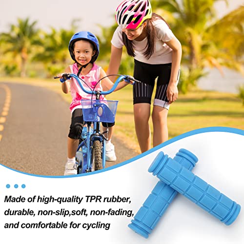 Coolrunner Bicycle Handle Bar Mushroom Grips BMX for Boys and Girls Bikes (Blue)