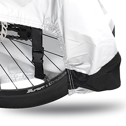 Ipow 210D Thicken Oxford Fabric Waterproof Snowproof UV Protective Cycle Bike Bicycle Cover with Bag Best for Mountain Road Electric and Cruiser Bikes