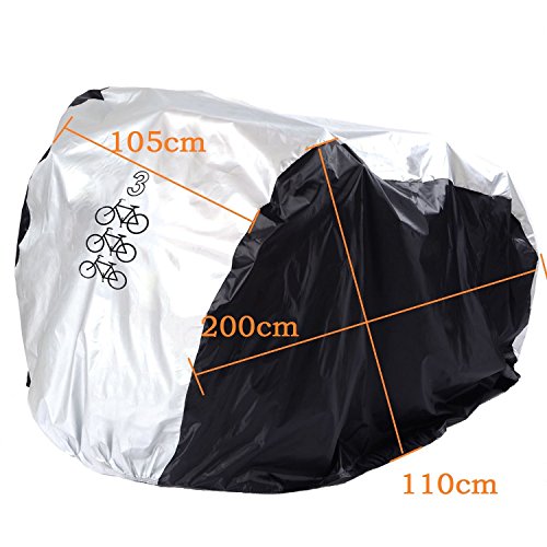 Aiskaer Waterproof Bike Cover for 1-3 Bikes