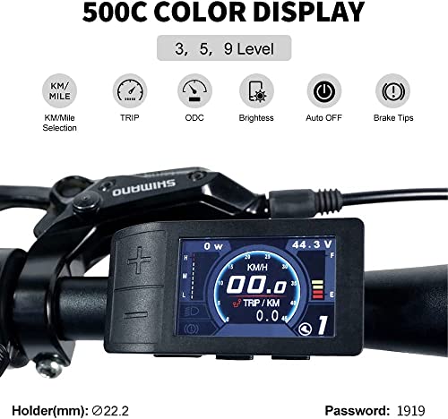 BAFANG BBS02B 48V 750W Mid Drive Electric Bike Motor Ebike Conversion Kit Mid-Mounted Engine for Mountain Bike Road Bicycle with Optional 48V 17.5Ah 18Ah and 48V 20Ah Battery