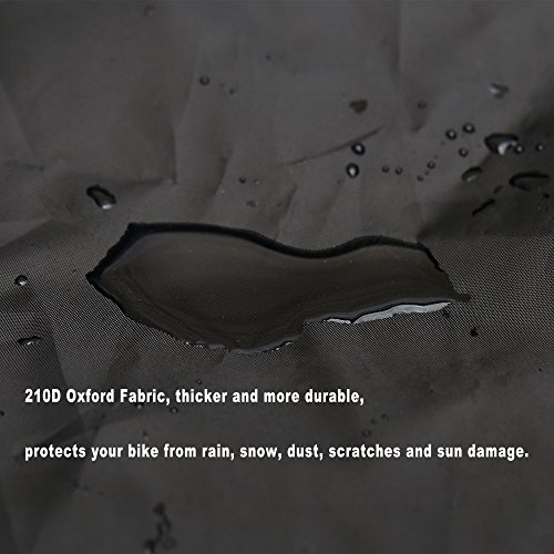 Ipow 210D Thicken Oxford Fabric Waterproof Snowproof UV Protective Cycle Bike Bicycle Cover with Bag Best for Mountain Road Electric and Cruiser Bikes