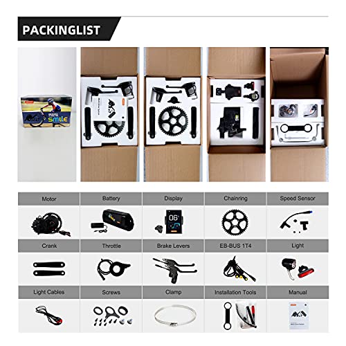 Newest Bafang 50.4V M625 1000W 750W M325 500W Mid Drive Electric Bike Motor Ebike Conversion Kit Mid Drive Motor with 50.4V 19Ah Battery and LCD DP C181.CAN Display for Mountain Bicycle Road Bicycles Commuter Bikes