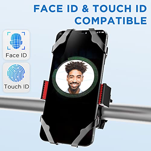 Bike Mount, IPOW Universal Cell Phone Bicycle Rack Handlebar & Motorcycle Holder Cradle Compatible with iPhone 11 Pro Max/X/XR/XS MAX/8/7 Plus,Samsung Galaxy S10/S10e/S9, Nexus,HTC,LG,BlackBerry