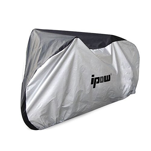 Ipow 210D Thicken Oxford Fabric Waterproof Snowproof UV Protective Cycle Bike Bicycle Cover with Bag Best for Mountain Road Electric and Cruiser Bikes