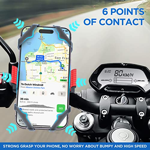 Bike Mount, IPOW Universal Cell Phone Bicycle Rack Handlebar & Motorcycle Holder Cradle Compatible with iPhone 11 Pro Max/X/XR/XS MAX/8/7 Plus,Samsung Galaxy S10/S10e/S9, Nexus,HTC,LG,BlackBerry