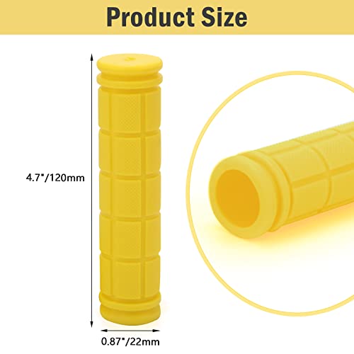 Coolrunner Bike Handlebar Grips, Bicycle Grips for Kids Girls Boys, Non-Slip Rubber Mushroom Grips for Scooter Cruiser Seadoo Tricycle Wheel Chair Mountain Road Urban Foldable Bike MTB BMX