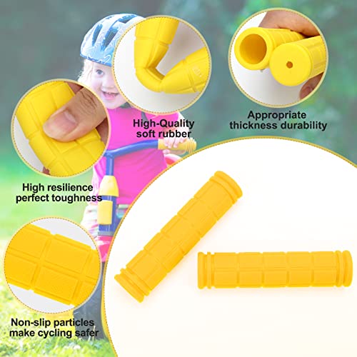 Coolrunner Bike Handlebar Grips, Bicycle Grips for Kids Girls Boys, Non-Slip Rubber Mushroom Grips for Scooter Cruiser Seadoo Tricycle Wheel Chair Mountain Road Urban Foldable Bike MTB BMX