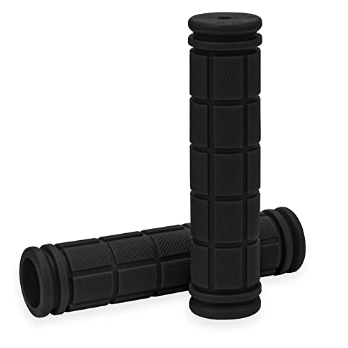 Coolrunner Bicycle Handle Bar Mushroom Grips BMX for Boys and Girls Bikes (Black)