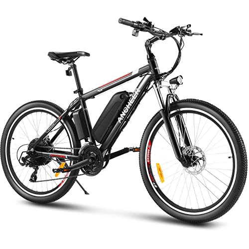 26 inch Electric Bike for Adults, Commuting Ebike with 8ah/12.5ah Battery, 250W/500W Motor Electric Mountain Bike, and Professional 21 Speed Gears (Classic)
