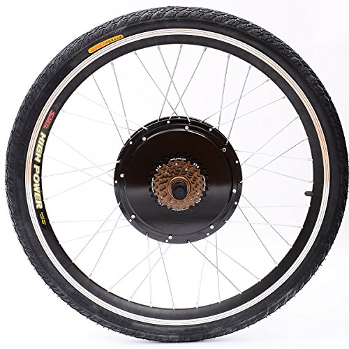 Aosom 26" Rear Wheel 48V 1000W Electric Battery Powered Bicycle Motor Conversion Kit