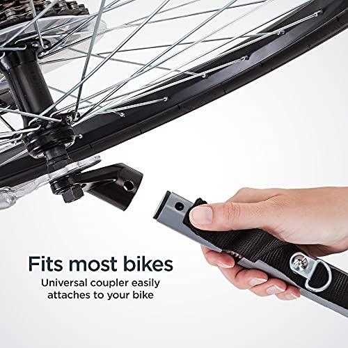 Schwinn Day Tripper Cargo Bike Trailer, Folding Frame, Quick Release Wheels, Yellow/Grey