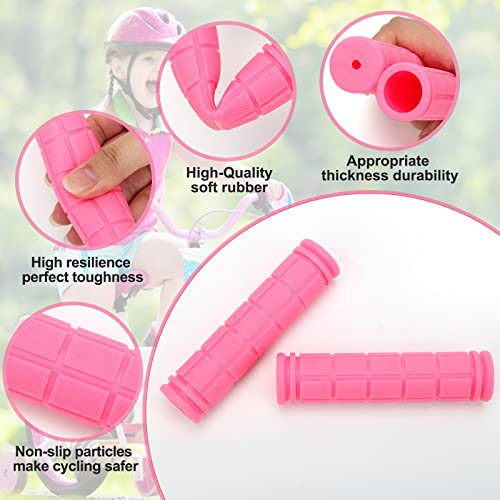 Coolrunner Bike Handlebar Grips, Bicycle Grips for Kids Girls Boys, Non-Slip Rubber Mushroom Grips for Scooter Cruiser Seadoo Tricycle Wheel Chair Mountain Road Urban Foldable Bike MTB BMX