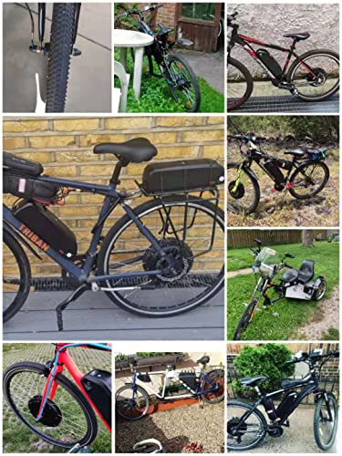 Schuck 48V 1000W 20"/24"/26"/27.5"/28"/29"/700C Front Wheel Electric Bicycle Conversion Motor Kit E-Bike Cycling with Brushless Gearless Hub Motor with LCD8H Color Display (20 inch)