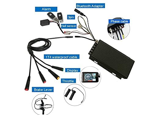 NBpower 20inch4.0 3000W Electric Fat Bike Conversion kit with tire, Sabvoton Programmable Controller, TTFT 750C Display, 7- Speed Freewheel, and Twist Throttle (with Color TFT Display)