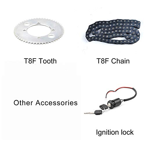 BLDC 72V 3000W Brushless Motor Kit with 24 Mosfet 50A Controller and Throttle for Electric Scooter E Bike Engine Motorcycle DIY Part Conversion Kit (6 Part in 1 and Motor with Foot)