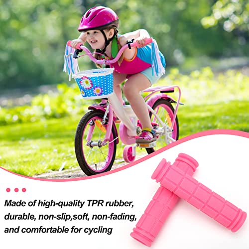 Coolrunner Bike Handlebar Grips, Bicycle Grips for Kids Girls Boys, Non-Slip Rubber Mushroom Grips for Scooter Cruiser Seadoo Tricycle Wheel Chair Mountain Road Urban Foldable Bike MTB BMX