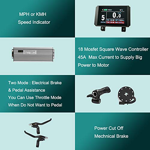 Passion Ebike Conversion Kit 48V 1500W Bicycle Motor kit Electric Bike Conversion Kit for 29" Rear Wheel