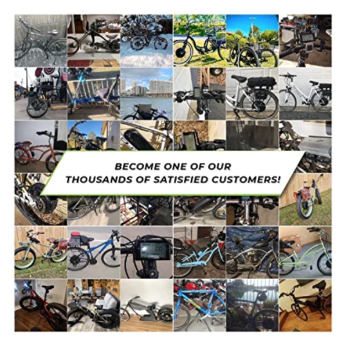 EBIKELING Waterproof Ebike Conversion Kit with Battery 20" Fat Tire Direct Drive Front or Rear Wheel Electric Bike Conversion Kit Ebike Battery & Charger Included 1500W 1200W Electric Bike for Adults