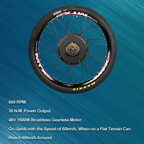 Passion Ebike Conversion Kit 48V 1500W Bicycle Motor kit Electric Bike Conversion Kit for 29" Rear Wheel