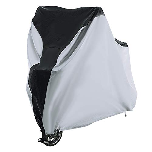 REEHUT Waterproof Outdoor Bike Cover with Lock Hole