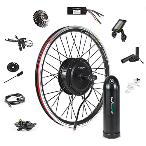 EBIKELING Waterproof Ebike Conversion Kit with Battery 20" Direct Drive Front or Rear Wheel Electric Bike Conversion Kit Ebike Battery & Charger Included 1500W 1200W Electric Bike for Adults