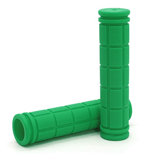 Coolrunner Bicycle Handle Bar Mushroom Grips BMX for Boys and Girls Bikes (Green)