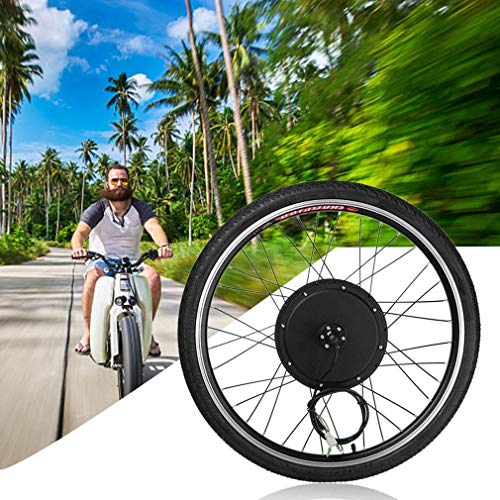 48V 1000W Electric E Bike Brushless Front Hub Motor Ebike Conversion Conversion Kit 26" Front Wheel Motor Bicycle Hub