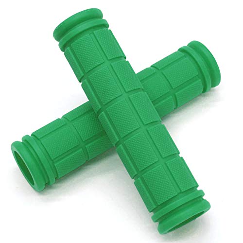 Coolrunner Bicycle Handle Bar Mushroom Grips BMX for Boys and Girls Bikes (Green)