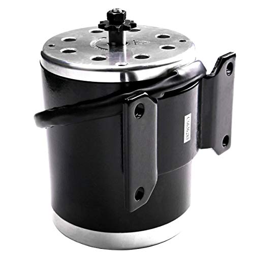 WPHMOTO 24V 500W Brushed Speed Motor and Controller Throttle Grip Accelerator Pedal Set for Electric Scooter Go Kart Bicycle e-Bike Tricycle Moped