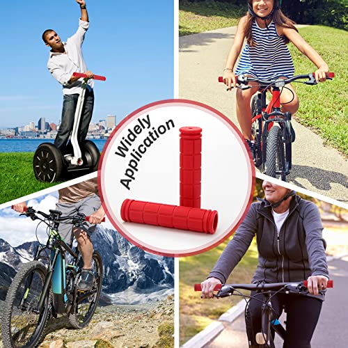 Coolrunner Bicycle Handle Bar Mushroom Grips BMX for Boys and Girls Bikes (Red)
